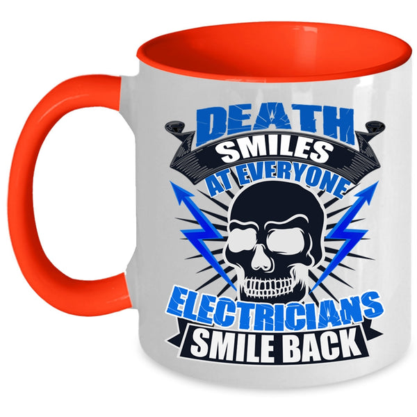 Awesome Electricians Coffee Mug, Electricians Smile Back Accent Mug