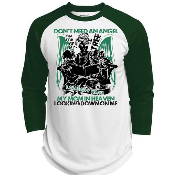 Don't Need An Angel T Shirt, I Love Mom T Shirt, Awesome T-Shirts  (Polyester Game Baseball Jersey)