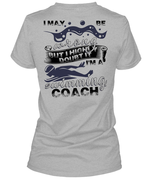 I'm A Swimming Coach T Shirt, I Love Swimming T Shirt