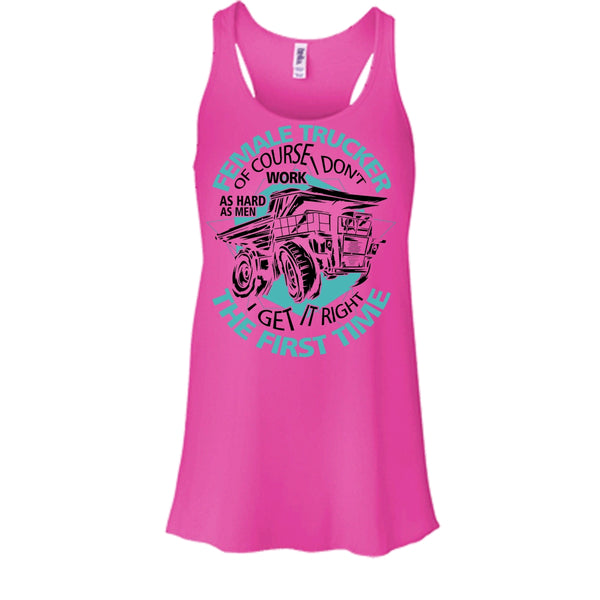 Female Trucker T Shirt, Coolest Female Trucker Tank Top