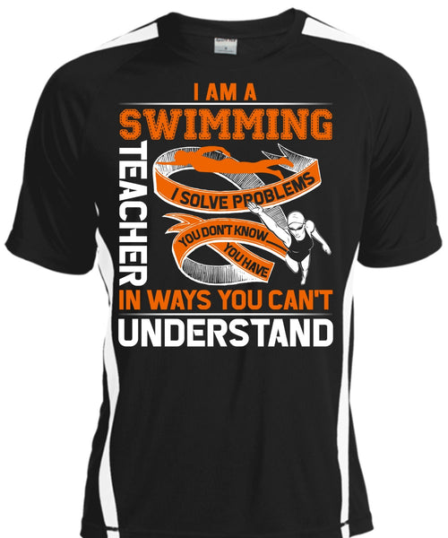 A black t-shirt with the shopify logo