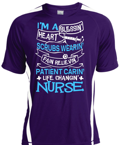 Life Changing Nurse T Shirt, I'm A Blessing Heart T Shirt, Cool Shirt