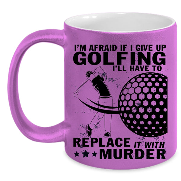 Cool Gift For Golfer Coffee Mug, I Love Golfing Accent Mug