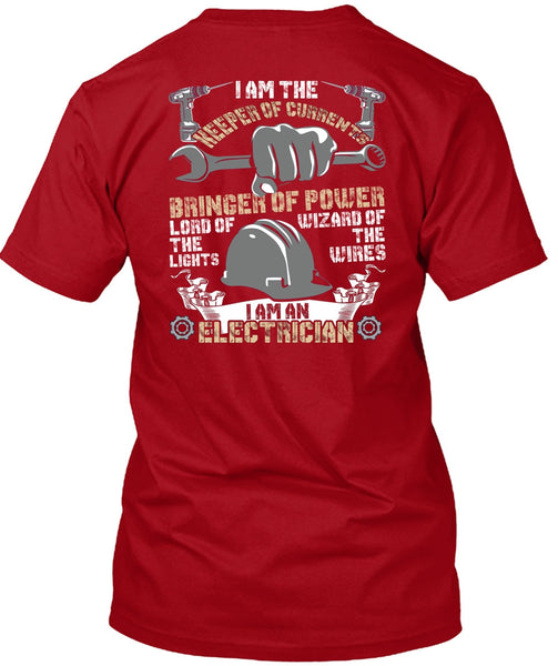 I Am An Electrician T Shirt, Keeper Of Currents T Shirt