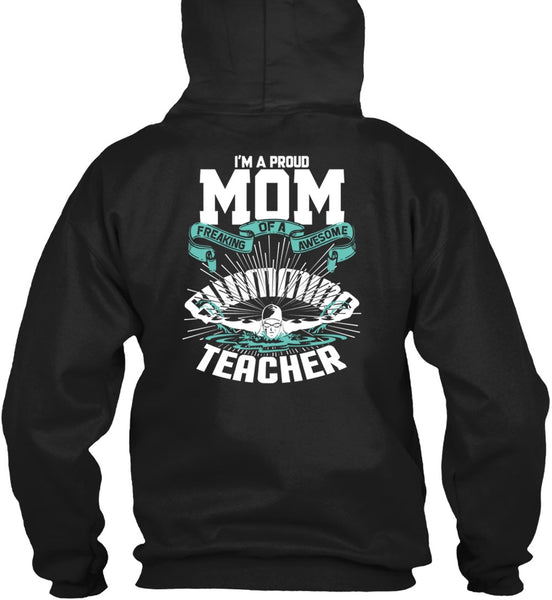 I'm A Proud Mom T Shirt, Awesome Swimming Teacher T Shirt