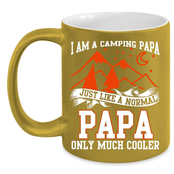 I Am A Camping Papa Coffee Mug, Awesome Camping Papa Coffee Cup