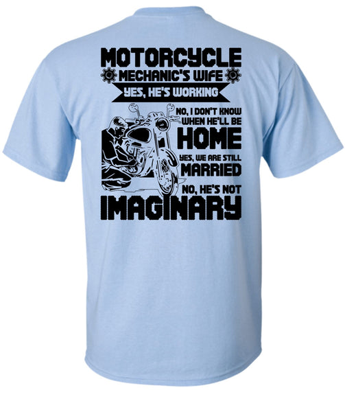 Motorcycle Mechanic's Wife T Shirt, I Love Mechanic T Shirt