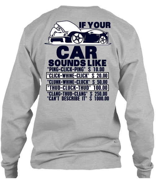 If Your Car Sounds Like T Shirt, I Love Mechanic T Shirt