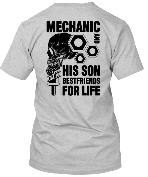 Mechanic And His Son Best Friend T Shirt, I Love Mechanic T Shirt
