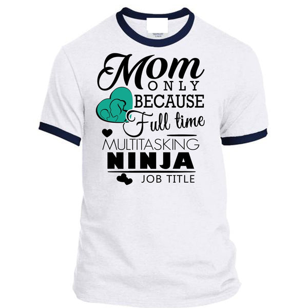 A black t-shirt with the shopify logo