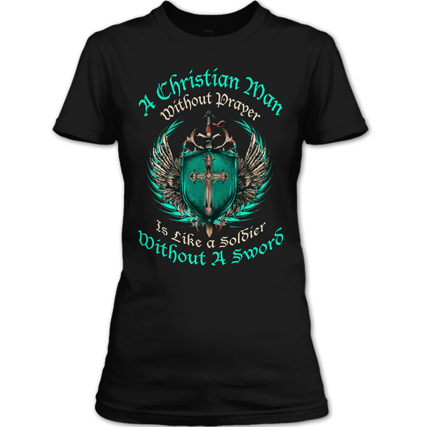 A black t-shirt with the shopify logo