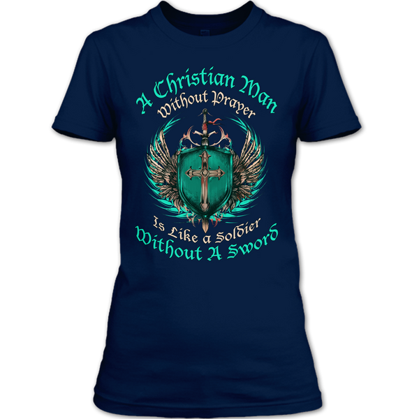 A black t-shirt with the shopify logo