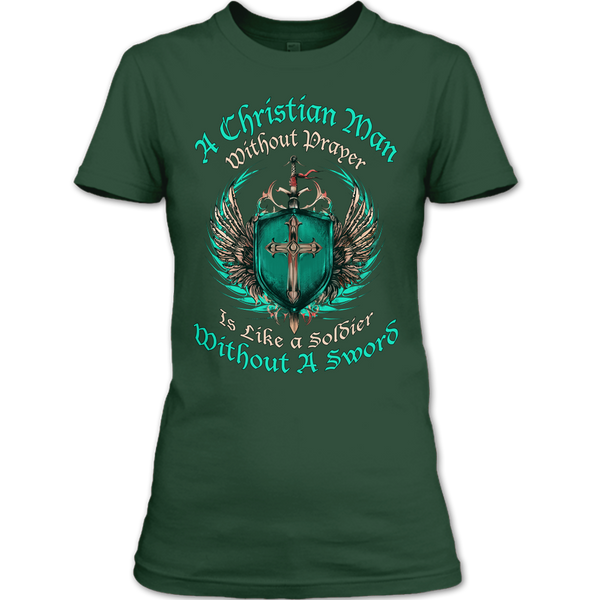 A black t-shirt with the shopify logo