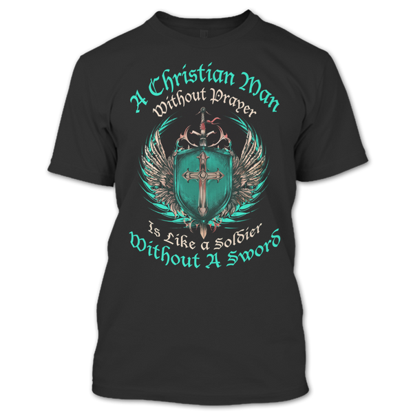 A black t-shirt with the shopify logo