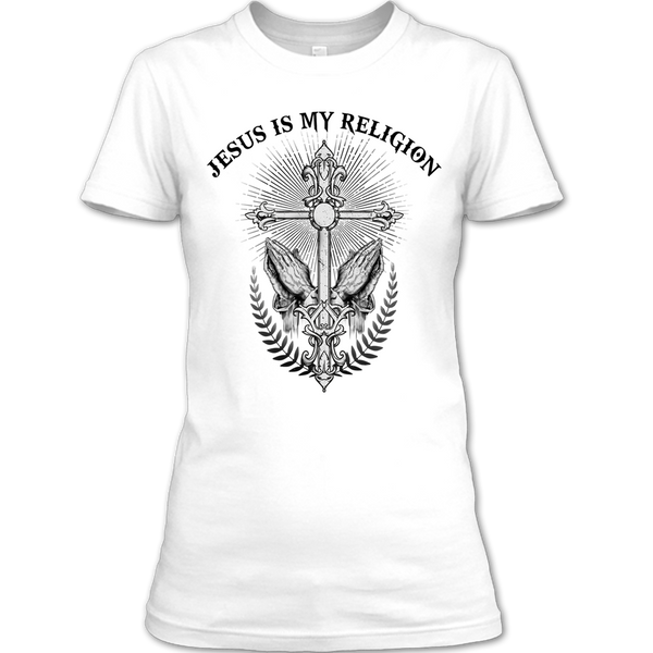 A black t-shirt with the shopify logo