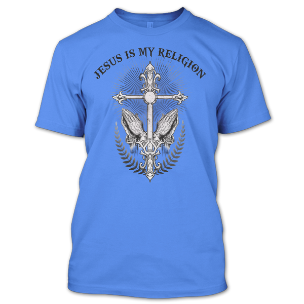 A black t-shirt with the shopify logo