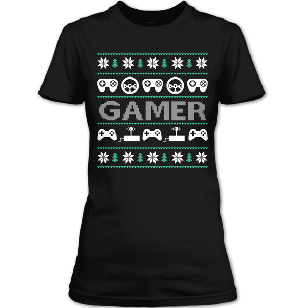 A black t-shirt with the shopify logo