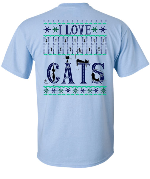 I Love Cats T Shirt, Happy New Year T Shirt