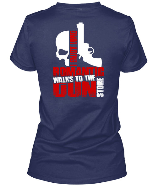 Walks To The Gun Store T Shirt, I Love Gun T Shirt