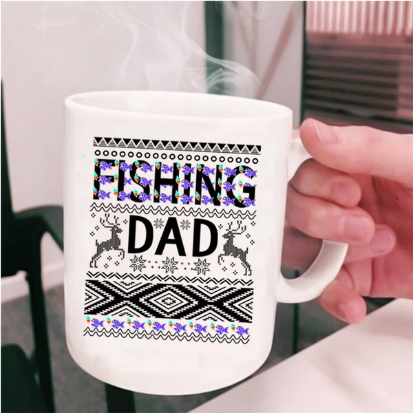 Christmas Gift For Fisher Coffee Mug, Fishing Dad Cup