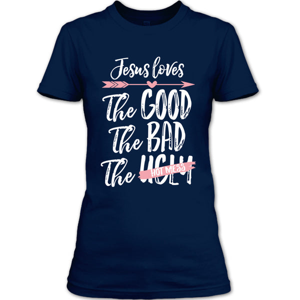 A black t-shirt with the shopify logo