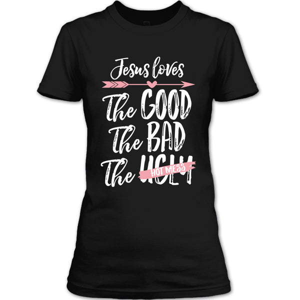 A black t-shirt with the shopify logo