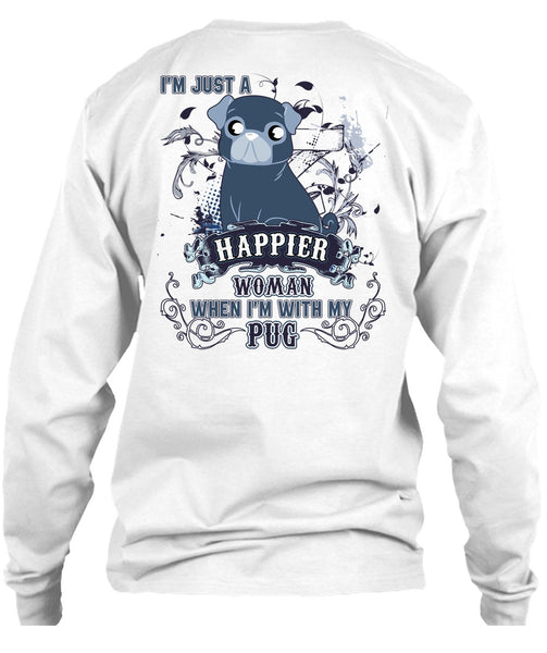 I'm With My Pug T Shirt, I Love Pug T Shirt