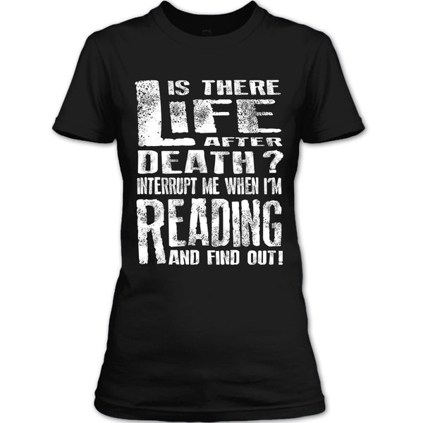 A black t-shirt with the shopify logo