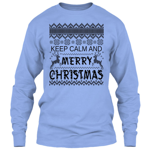Keep Calm And Merry Christmas T Shirt, Merry Christmas Gift T Shirt