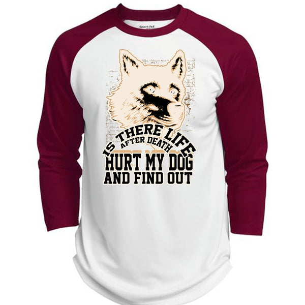 Hurt My Dog T Shirt, I Love Dog T Shirt, Awesome T-Shirts  (Polyester Game Baseball Jersey)