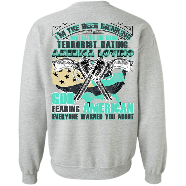 I Love Veteran T Shirt, God Fearing American Sweatshirt