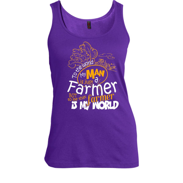 My Man Just A Farmer T Shirt, That Farmer Is My world T Shirt, Cool T Shirt
