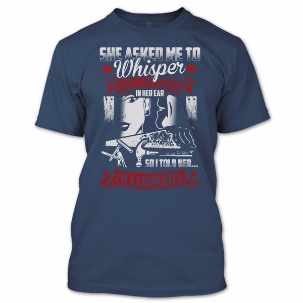 A black t-shirt with the shopify logo