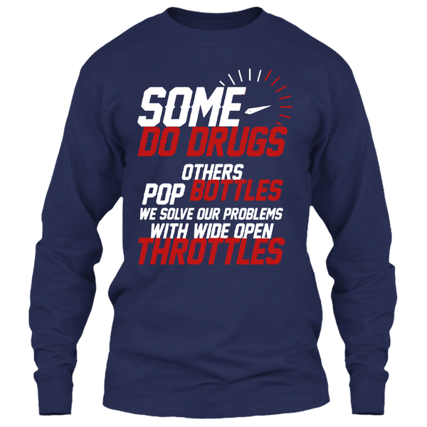 A black t-shirt with the shopify logo