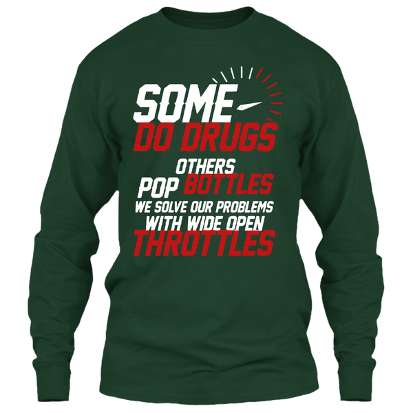 A black t-shirt with the shopify logo