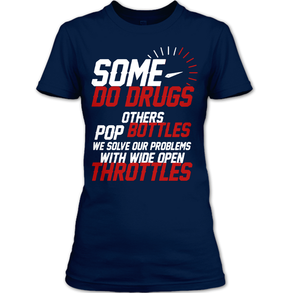 A black t-shirt with the shopify logo