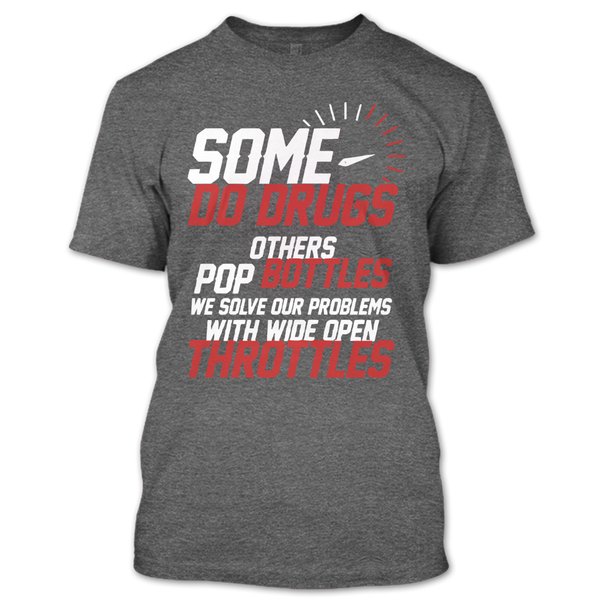 A black t-shirt with the shopify logo