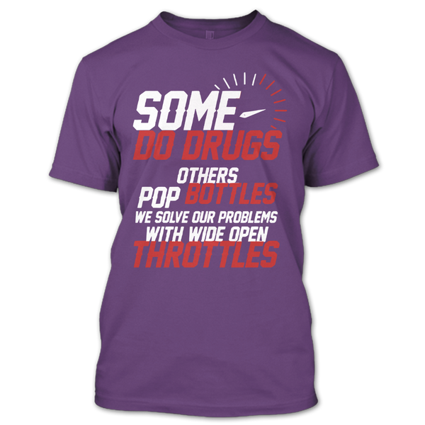 A black t-shirt with the shopify logo