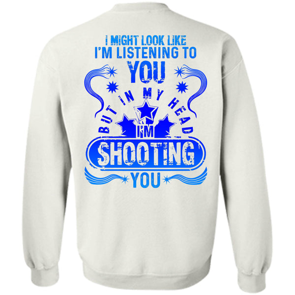 A black t-shirt with the shopify logo