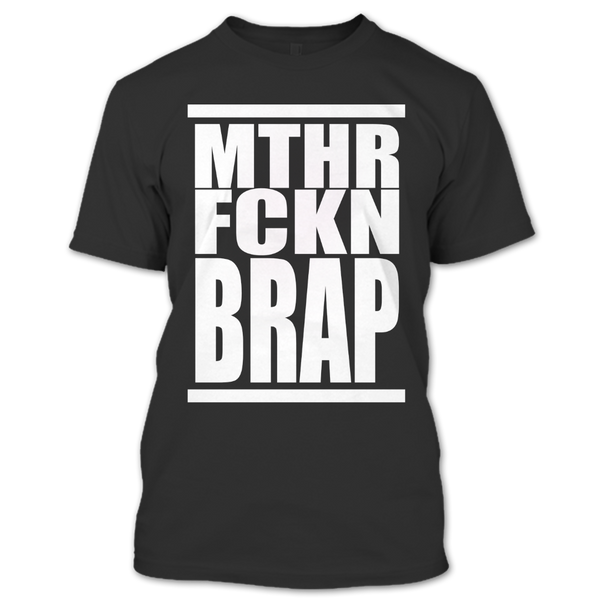 A black t-shirt with the shopify logo