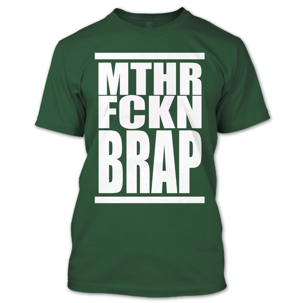 A black t-shirt with the shopify logo