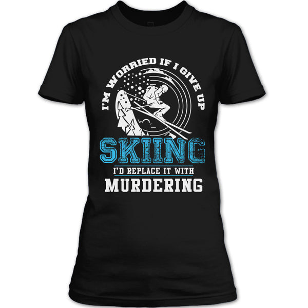 A black t-shirt with the shopify logo