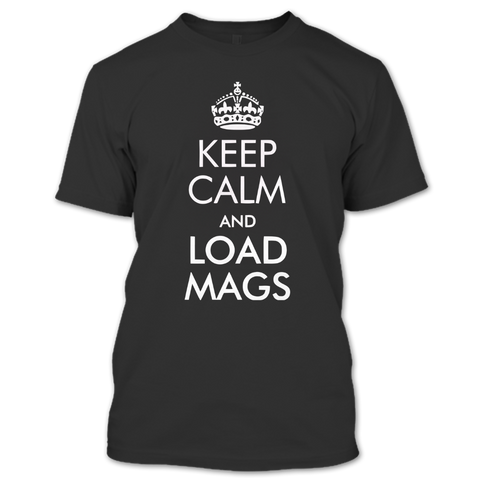 A black t-shirt with the shopify logo