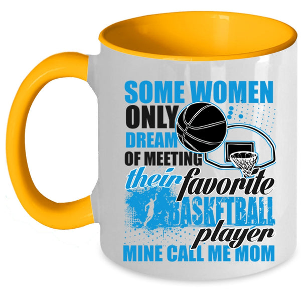 Mine Call Me Mom Coffee Mug, Favotite Basketball Player Accent Mug