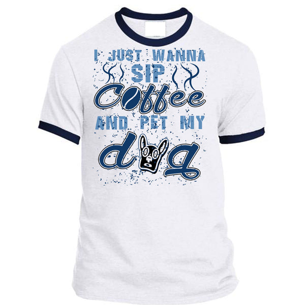 A black t-shirt with the shopify logo