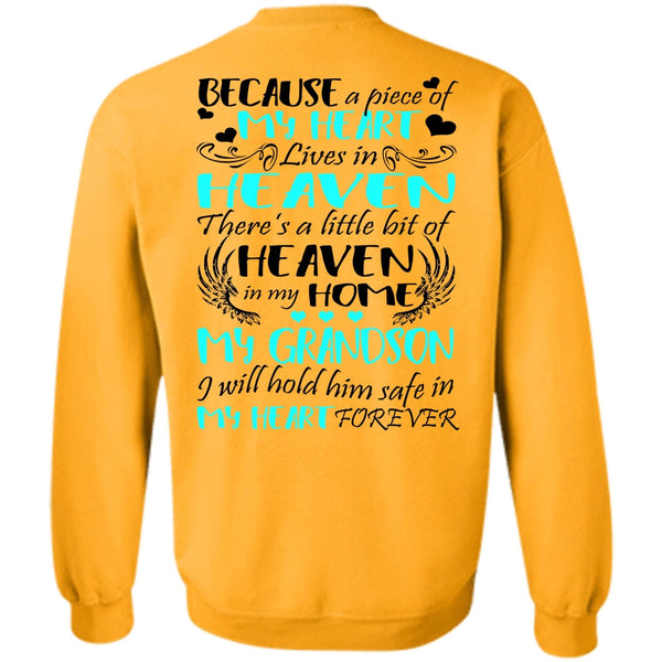 I Love Grandson T Shirt, Heaven In My Home My Grandson Sweatshirt