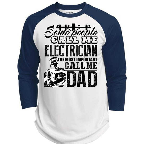 Some People Call Me Electrician T Shirt, I Love Electrician T Shirt, Awesome T-Shirts  (Polyester Game Baseball Jersey)