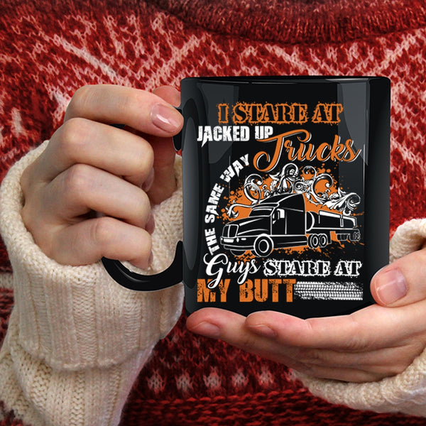 Trucks Coffee Mug, Cool Gift For Trucker Coffee Cup