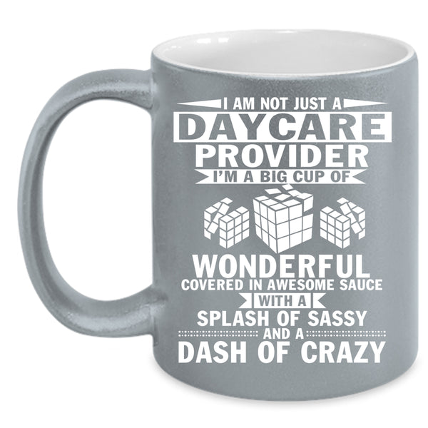 I Am A Daycare Provider Coffee Mug, Cool Job Title Coffee Cup