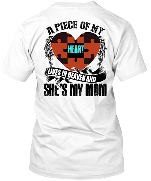 A black t-shirt with the shopify logo